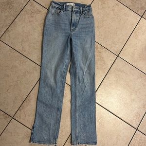 Abercrombie & Fitch Curve Love The 90s Straight Ultra High Rise Jean Size 24